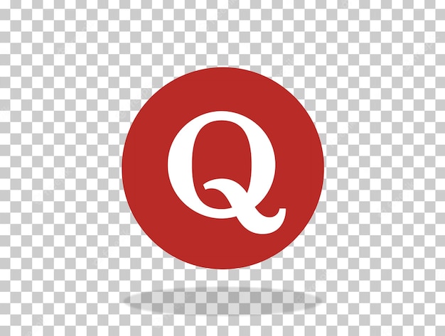 PSD icône du logo quora psd