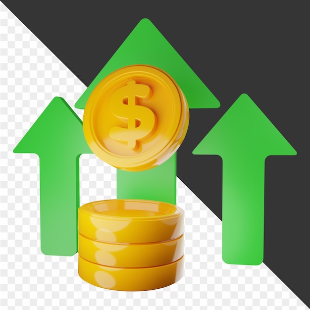Icône de la finance 3D