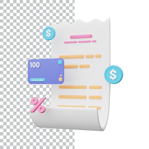 L'icône financièrement 3d rend la conception de l'actif l'illustration de l'icône 3D