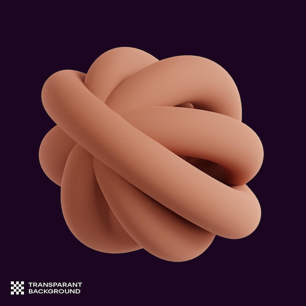 Icône de forme de cercle abstrait 3D