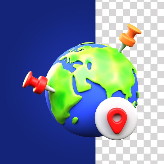 Icône De Globe 3d