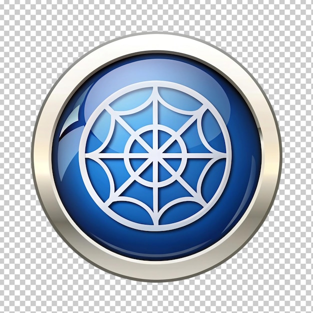 Icône de globe Web isolée sur un fond transparent