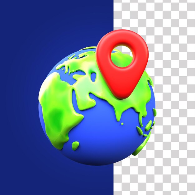Icône GPS 3D