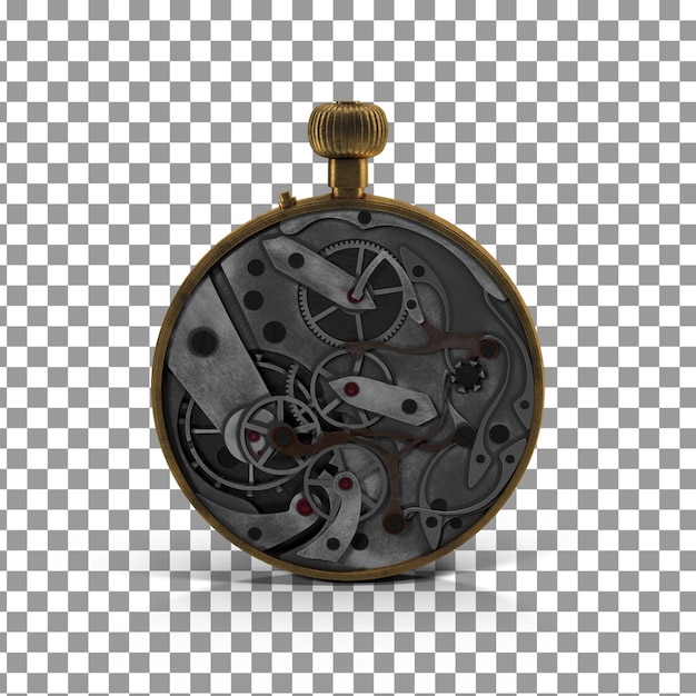 PSD icône d'horloge psd 3d sur fond isolé et transparent