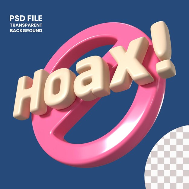 PSD icône d'illustration 3d de canular