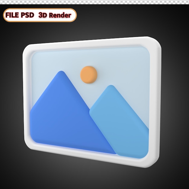 icône d'image 3d