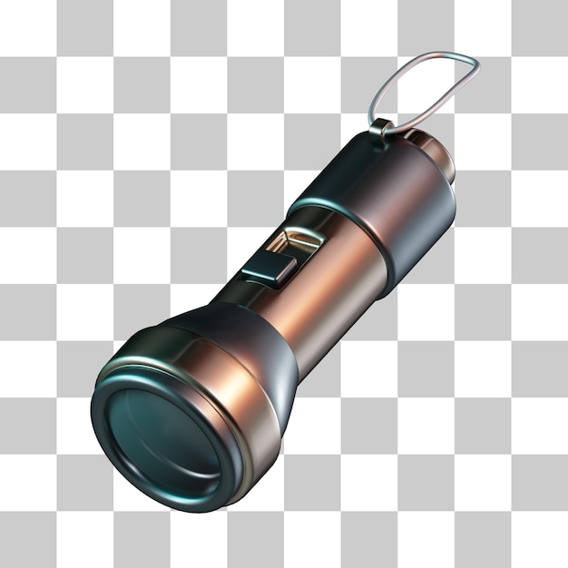 Icône de lampe à éclair 3D