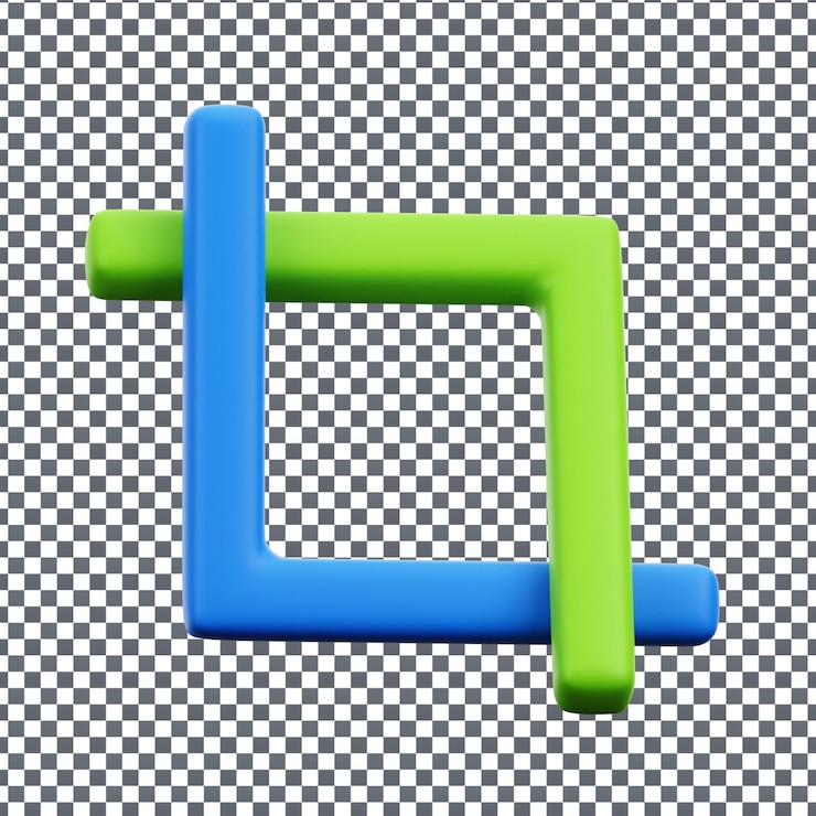 PSD icône de lettre psd 3d sur fond isolé et transparent