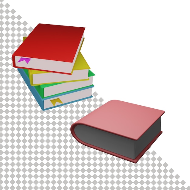 Icône de livre 3D
