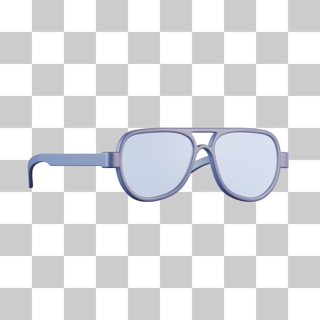 PSD icône de lunettes 3d