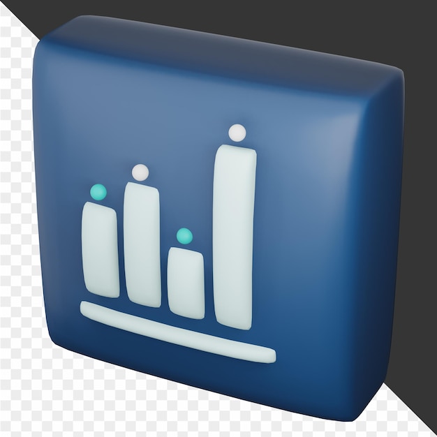 PSD icône de marketing numérique 3d