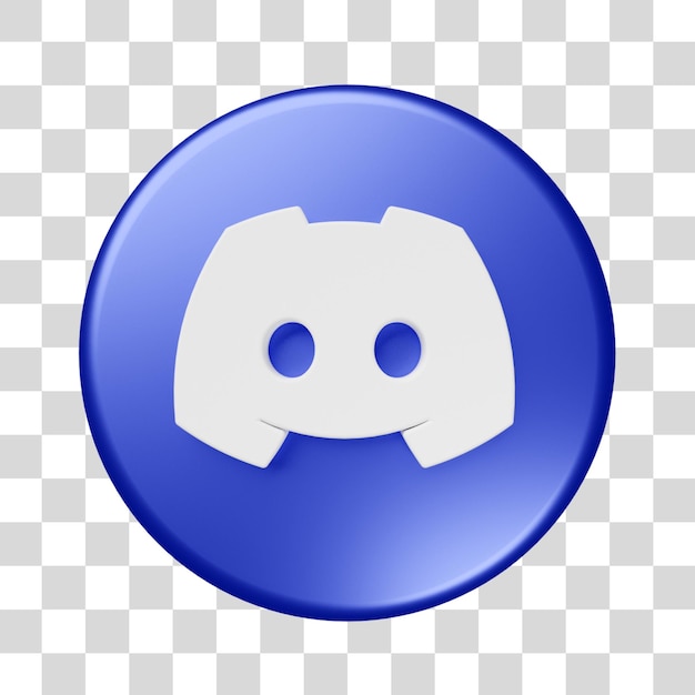 Icône des médias sociaux de la discorde 3D