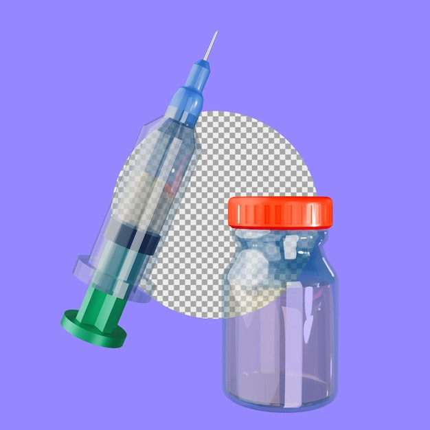 Icône médicale 3D avec fond transparent Design de modèle PSD