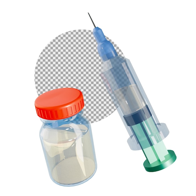 Icône médicale 3D avec fond transparent Design de modèle PSD