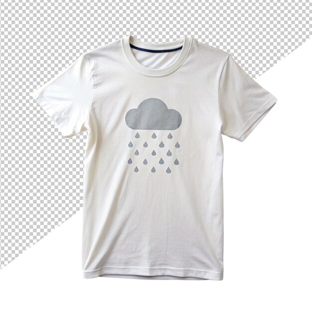 PSD icône de nuage et de pluie design de t-shirt39 sur fond transparent