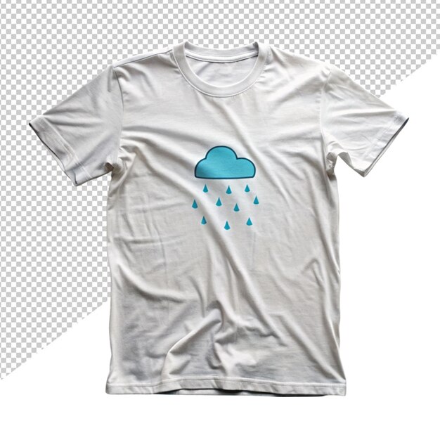 PSD icône de nuage et de pluie design de t-shirt39 sur fond transparent