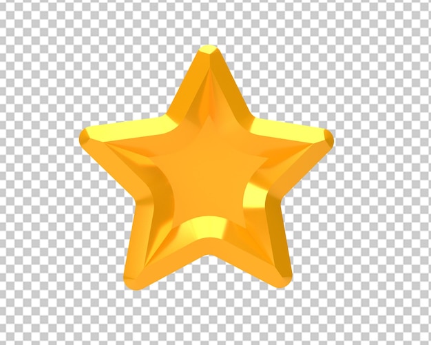 L'icône d'or de qualité étoilée de l'examen du signe gagnant 3D