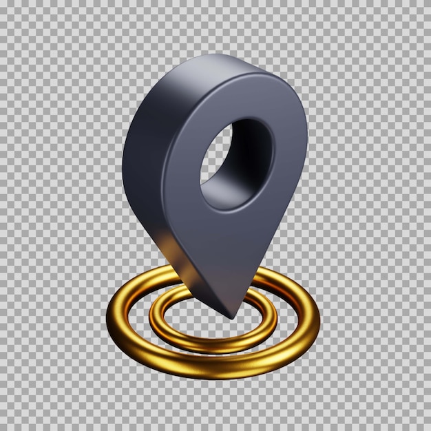 Icône premium dynamique de la pinte de la carte 3D