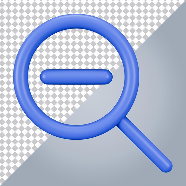 Icône de recherche 3D