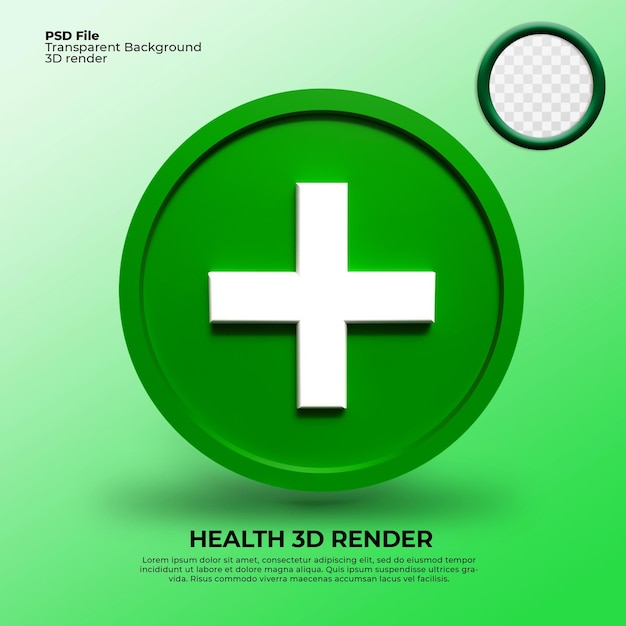 PSD icône de rendu 3d bouclier de santé vaccin contre la pandémie verte