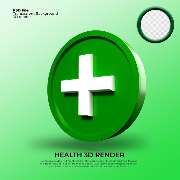 PSD icône de rendu 3d bouclier de santé vaccin contre la pandémie verte