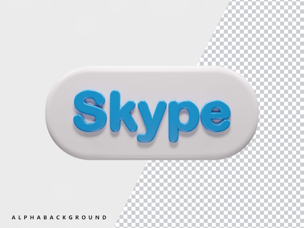icône de rendu 3D skype