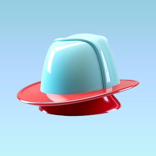 PSD icône de rendu de chapeau 3d