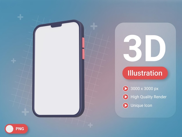 Icône Smartphone 3D