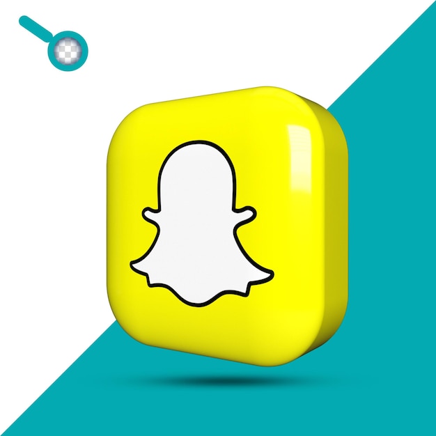 PSD icône de snapchat