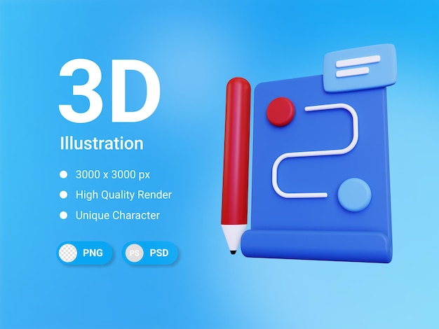 Icône De Stratégie Commerciale 3d