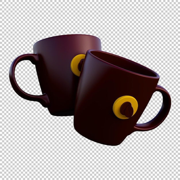 Icône De Tasse De Café 3d Isolé