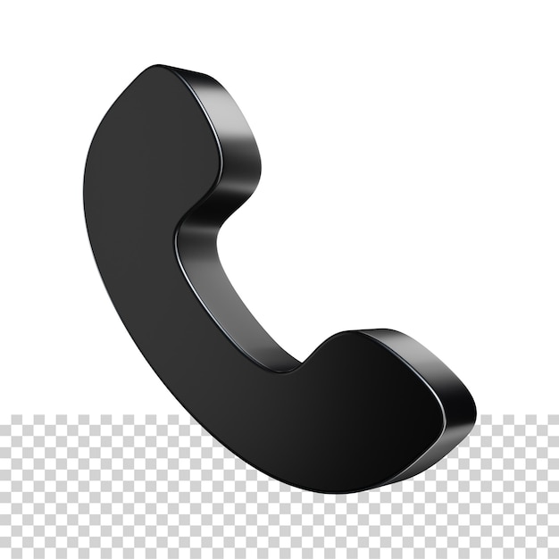 PSD icône de téléphone illustration de rendu 3d