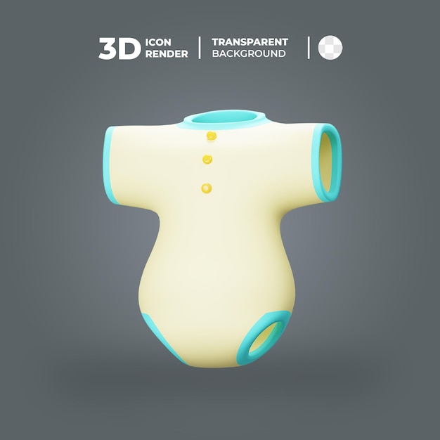 PSD icône de tissu bébé 3d