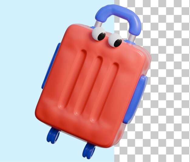 PSD icône de valise en 3d