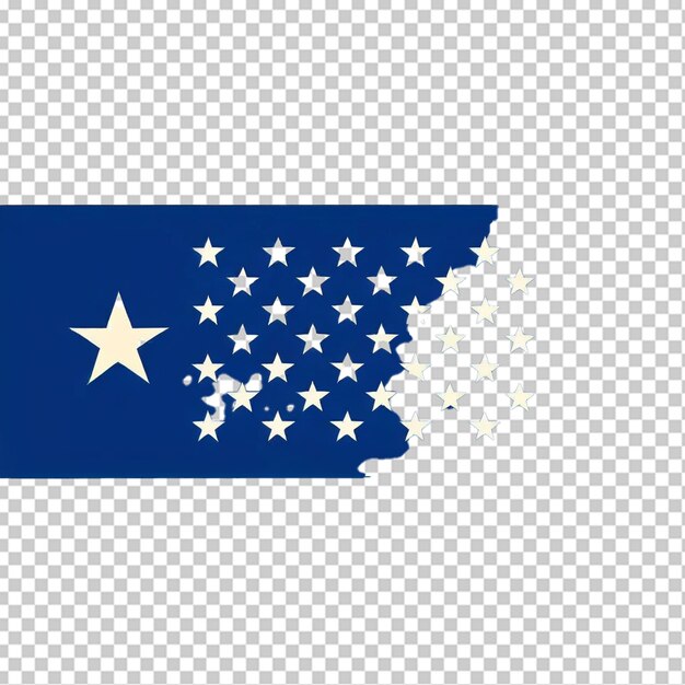 PSD icône vectorielle de l'illustration du drapeau des états-unis