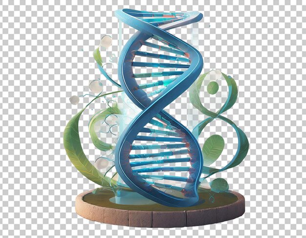 PSD icône vectorielle réaliste en 3d de l'adn