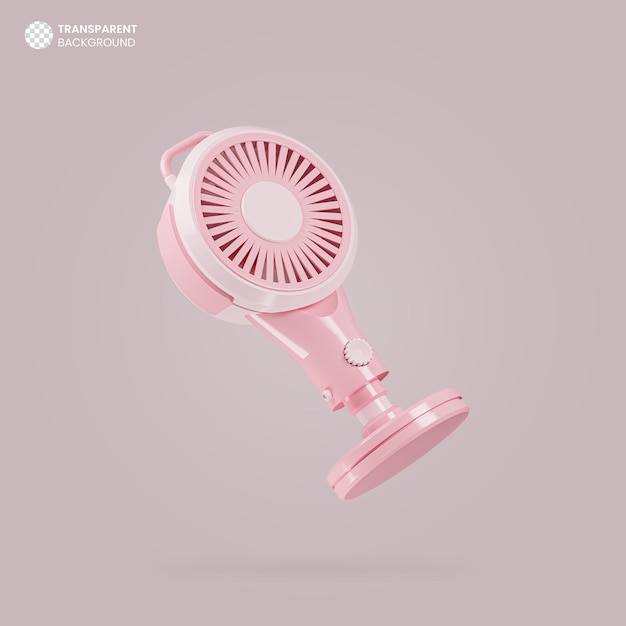 Icône De Ventilateur De Table Portable De Rendu 3d Isolé