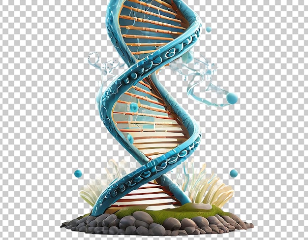 Ícone vetorial realista em 3d do dna