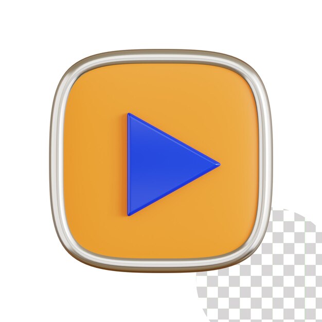 Icône vidéo 3d