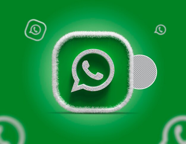 Icône Whatsapp Des Médias Sociaux 3d