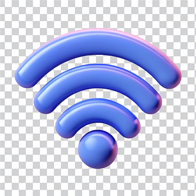 Icône Wi-Fi avec des antennes bleues