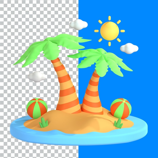 Ícones 3D de Natureza e Meio Ambiente