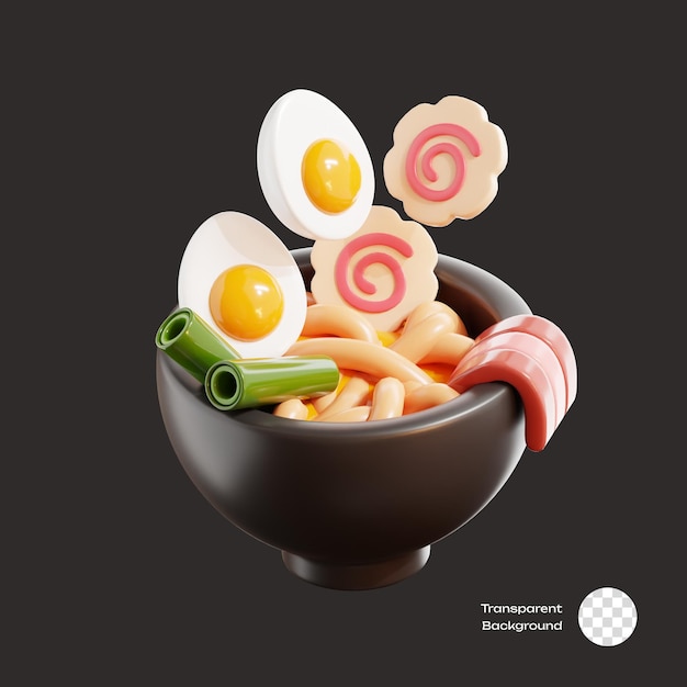 Ícones 3D de Ramen