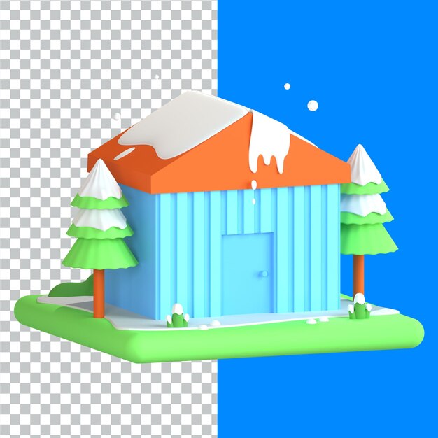 PSD icones 3d de la nature et de l'environnement