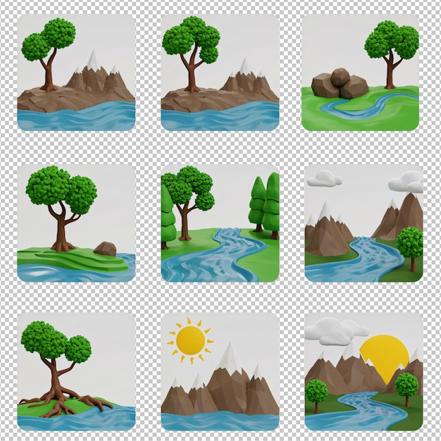 Ícones da paisagem natural