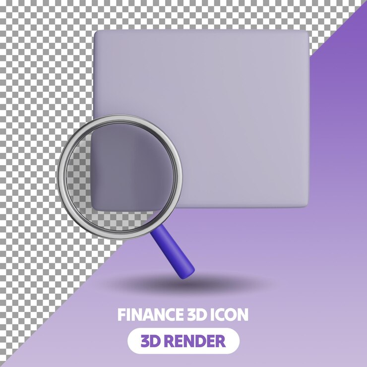 PSD ícones de escritório de negócios de finanças isoladas em 3d psd transparente em ângulo frontal