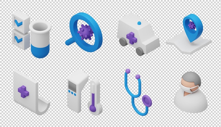 PSD ícones de pesquisa 3d
