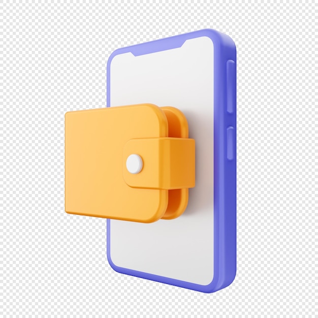 PSD icones de telefones inteligentes 3d ilustração renderização