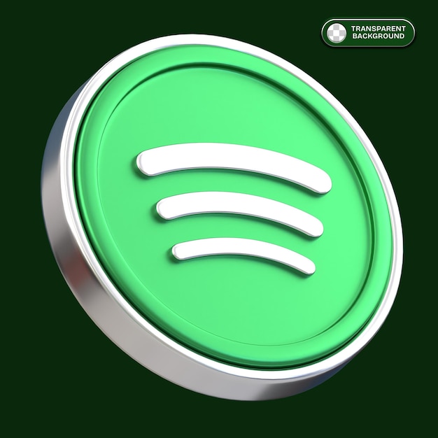 PSD Ícones do logotipo da mídia social spotify