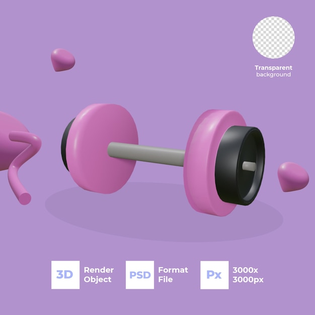 PSD les icônes du blender noir et rose de fitness